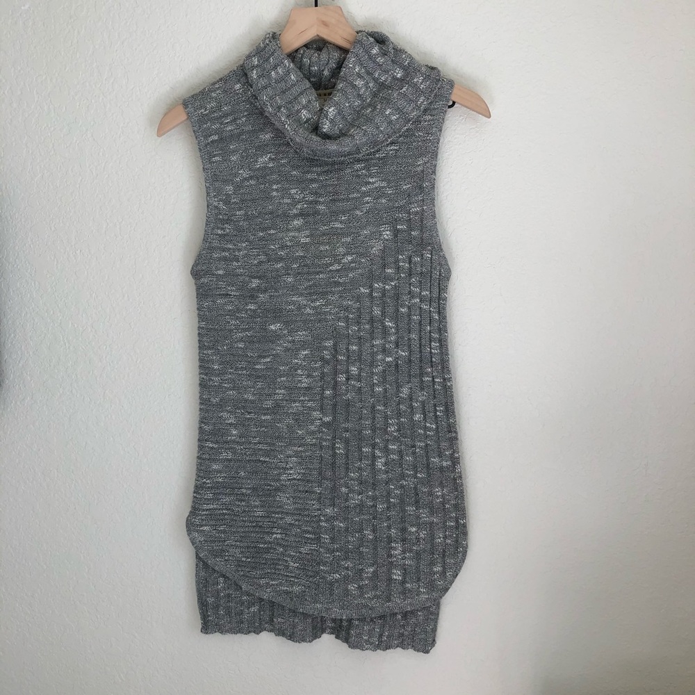 miami Sleeveless Cowl Neck Knit Sweater Tank